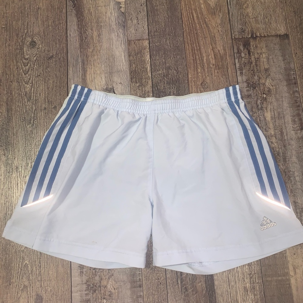 Blue Adidas shorts